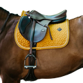 Kentucky Horsewear - Tapis de selle Velvet Jumping Moutarde